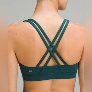 Lululemon Energy Bra *Medium Support, B–D Cups
Storm Teal size 8